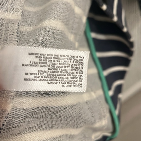 Striped Knit Blazer, Navy & White - Picture 5 of 5